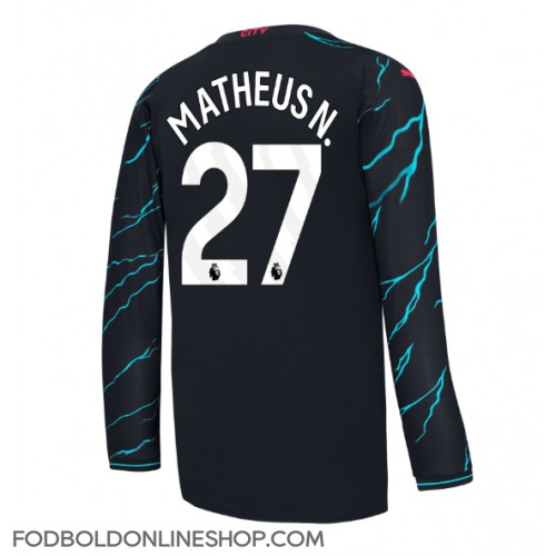 Manchester City Matheus Nunes #27 Tredjetrøje 2023-24 Langærmet